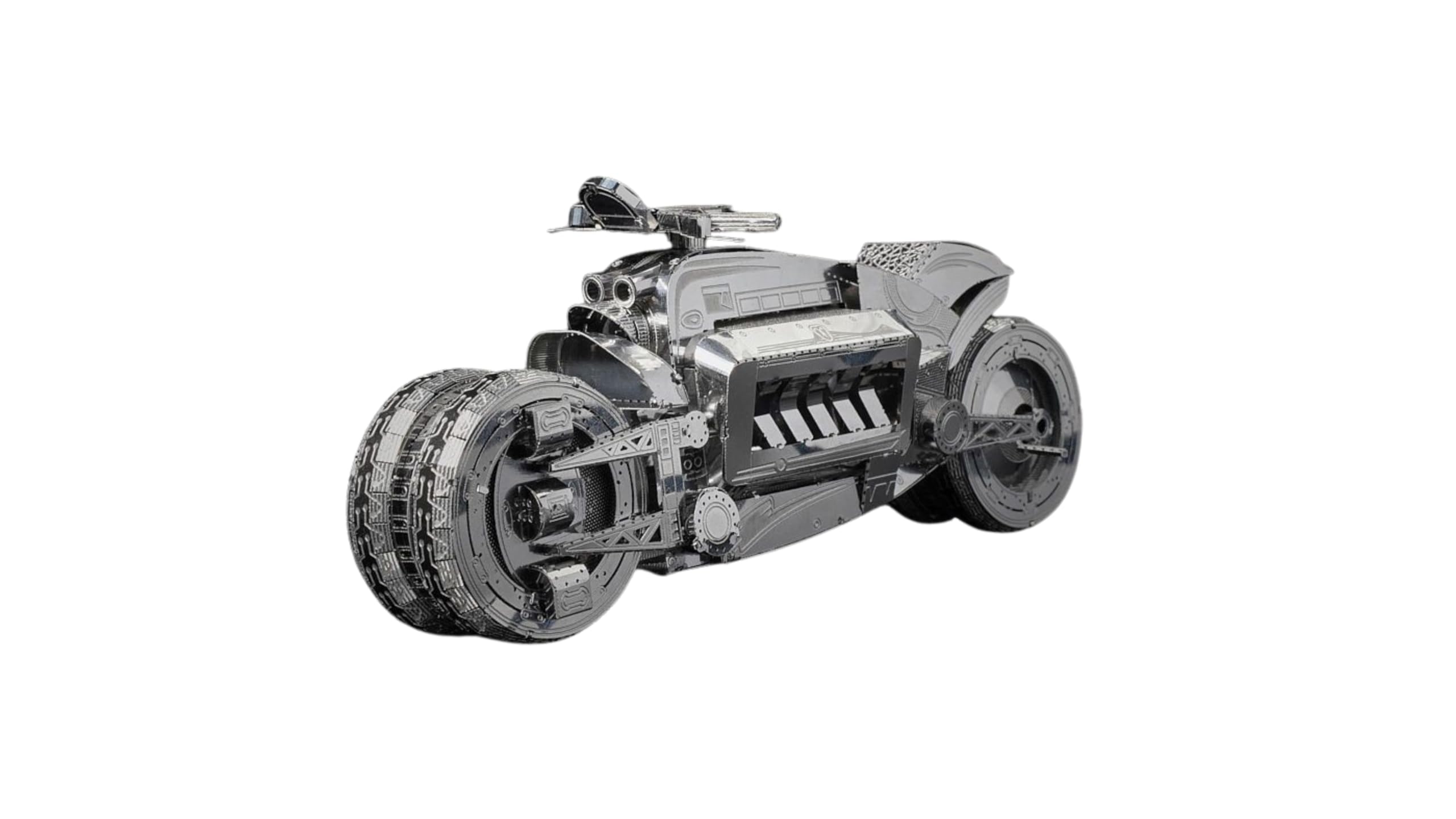 Metal Zone Moto Futurista Puzzle 3D de Metal. Maqueta para Construir Moto. Rompecabezas de Metal 3D de Vehiculos. Puzzle 3d de Metal para Adultos de 13,4 x 4,3 x 5,6cm