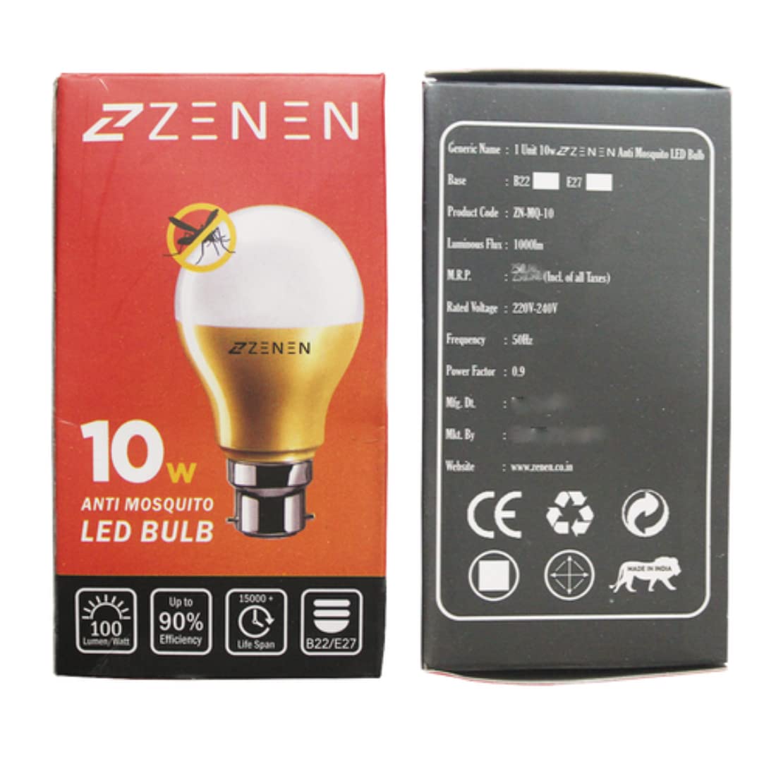 Anti Mosquito lamp LED Mosquito Bulb Lighting Yellow LED Bug Light Bulb No Blue Light 220V-240V LED 10 - Watt (Eco Friendly LED Bulb Mosquito) Electric Insect Killer Indoor, Outdoor (B0BFRB23TY) Amazon Price History, Amazon Price Tracker