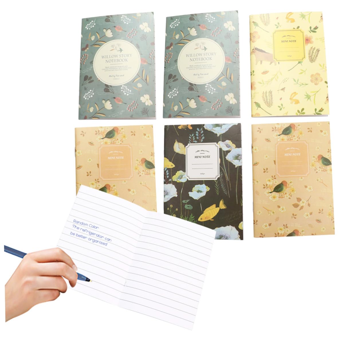 VILLCASE 2 Ensembles Petit Carnet Mini Cahiers Journal Mini-livres Carnet De Notes Livre Planificateur Quotidien De Pratique D'exercice 50 Pièces * 2