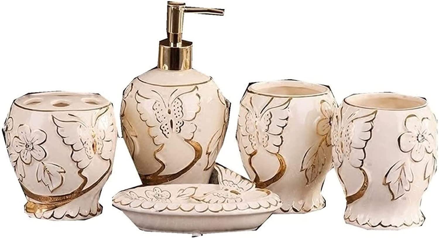 Accesorio de baño de Lujo Ligero Juego de Accesorios de baño de 5 Piezas
