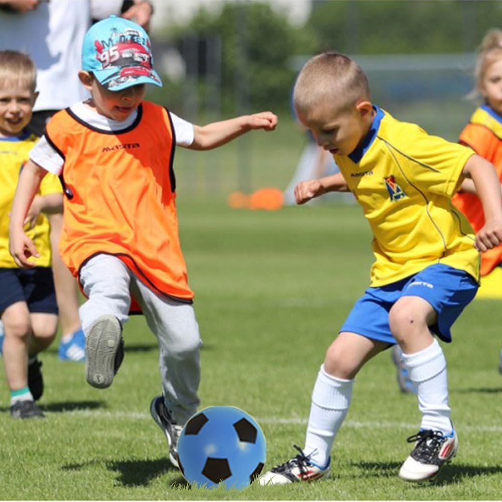 ZOPPER Fun Sport Foam Football 12cm - Blue Soft Sponge Foam Soccer Ball, Indoor Outdoor Foam Ball Great Fun & Suitable For All Ages - Image 3