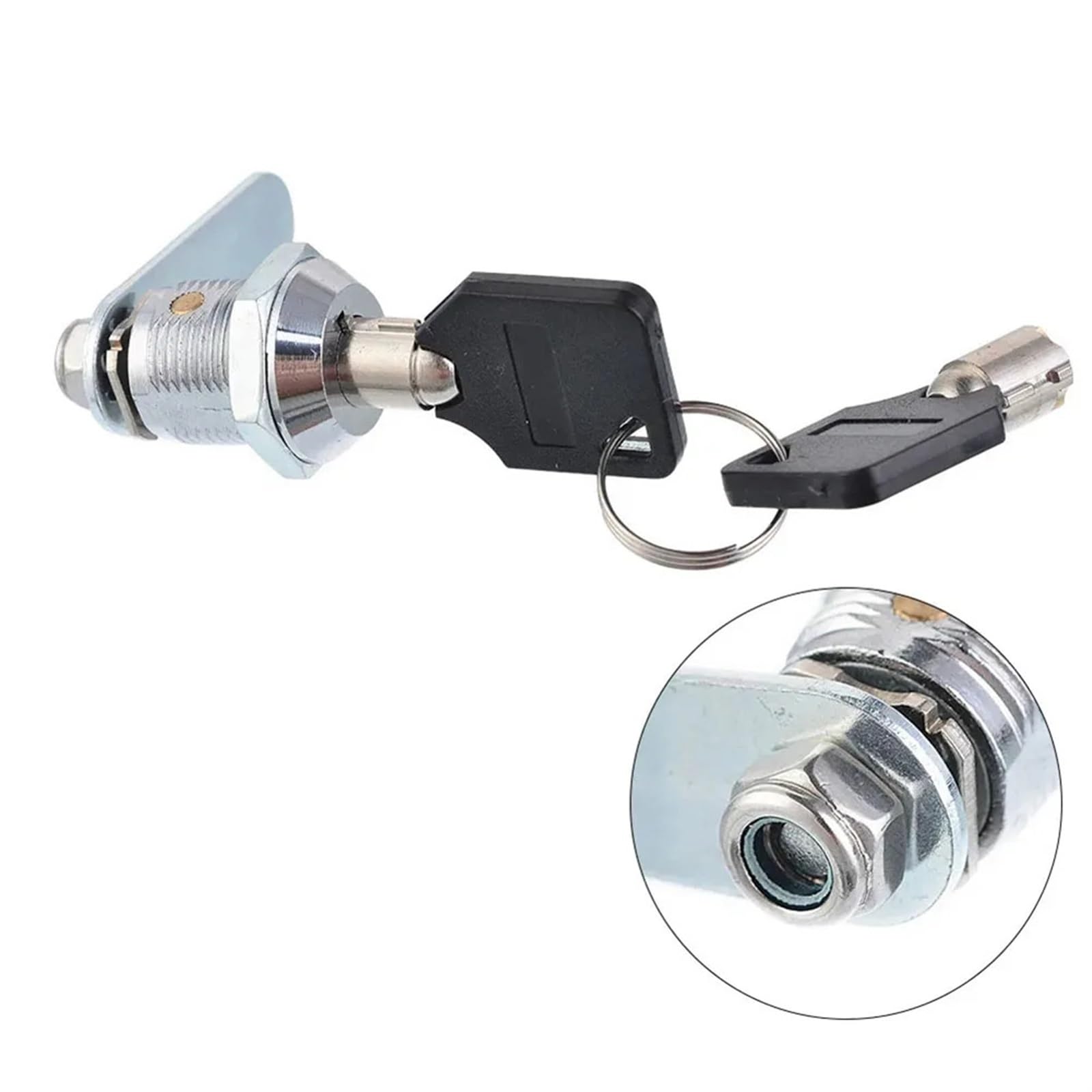 Wpoiyhgby 20Mm Mailbox Lock Iron Cinet Tongue Single Opening Type Plum Blossom For Wood Metal Glass Doors Hardware 1Pcs(20Mm)