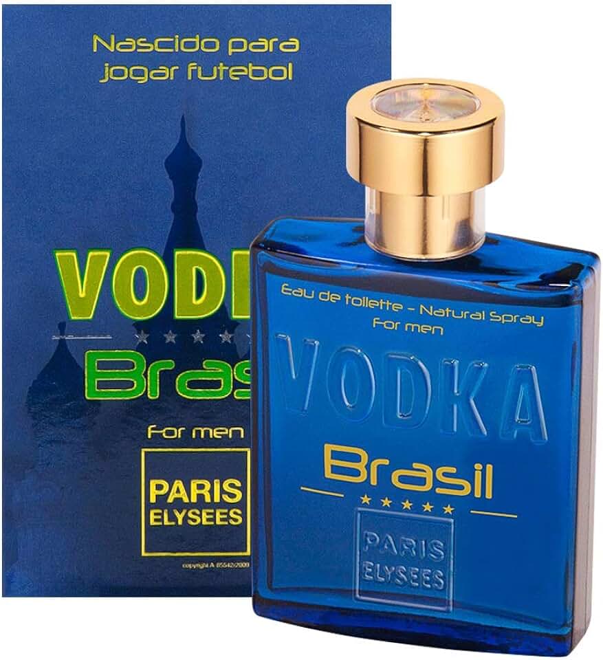 Vodka Brasil Azul De Paris Elysees Eau De Toilette Masculino 100 ml