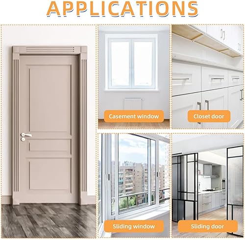 Miniatura 8 de Tira de sellado de espuma para ventana, autoadhesiva, tira de sellado de puerta para parte inferior y lateral de la puerta, tira de sellado de