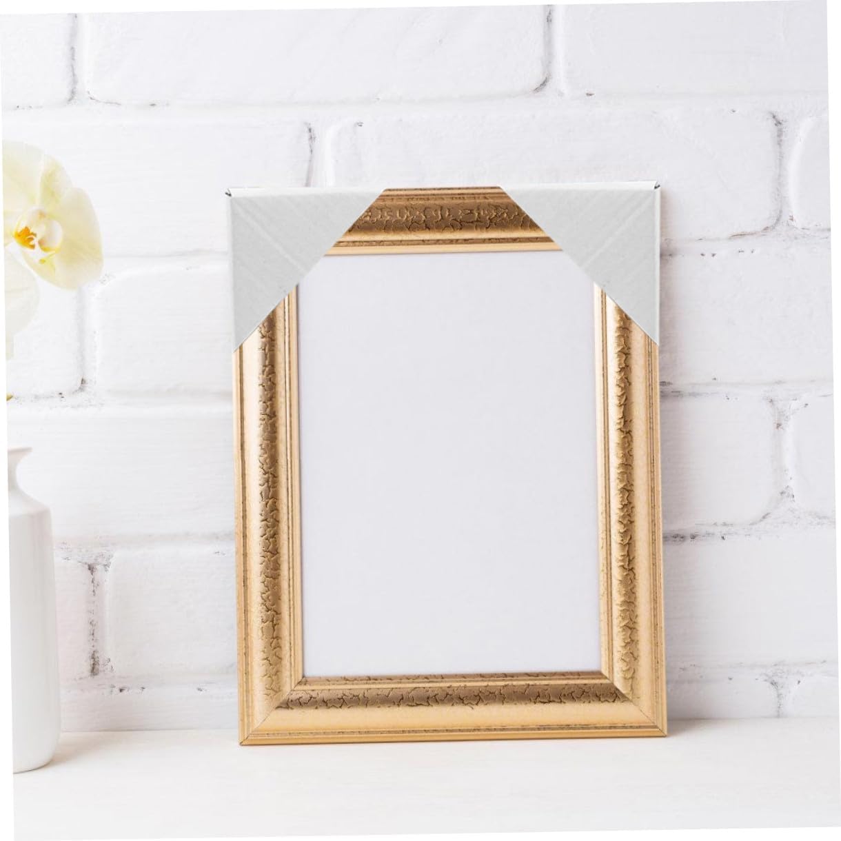 Veemoon 200 Pcs Cardboard Frame Corner Protectors Paper Safety Guards for Picture Frames, Reinforced Edge Guards Suitable for Shipping and Packaging Protection