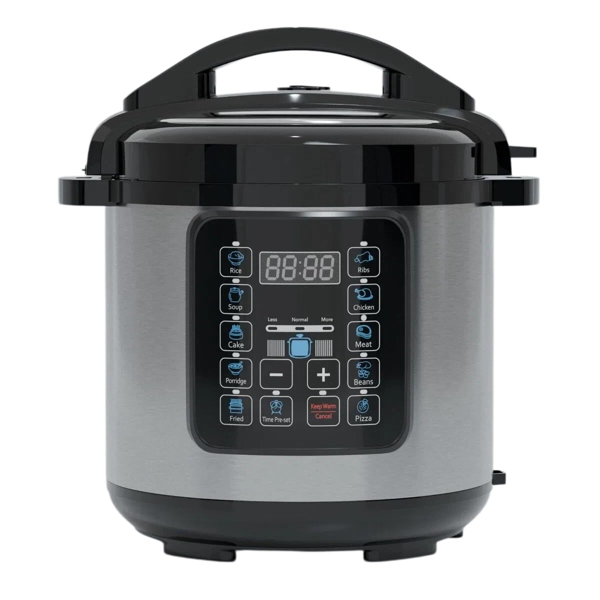 電気圧力鍋、炊飯器、110V米国規格、6L・8L、大容量、英語対応スマート機能、軽量、家庭用、多機能、ディスプレイ付き