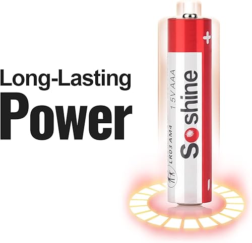 Miniatura 2 de Soshine Pilas AAA - Paquete de 36 pilas alcalinas triple A, de larga duración, a prueba de fugas, baterías de 1.5 V - 5 años de vida útil