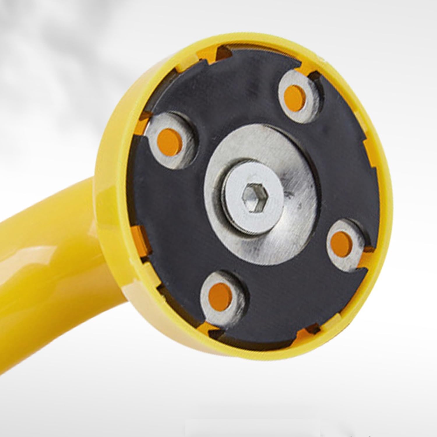 Maniglioni per disabili, barre di sostegno per bagno, supporto di sicurezza per anziani e anziani, corrimano di sicurezza per doccia in acciaio inox, con gamba (giallo)