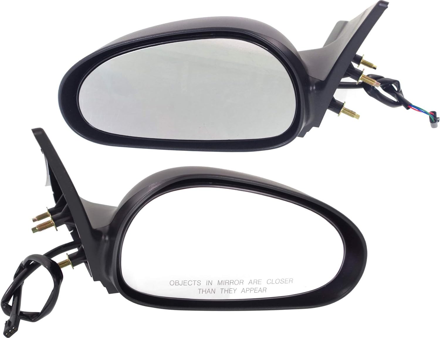 Kool Vue Driver & Passenger Side Power Mirrors for Ford Mustang 1999-2004 Textured