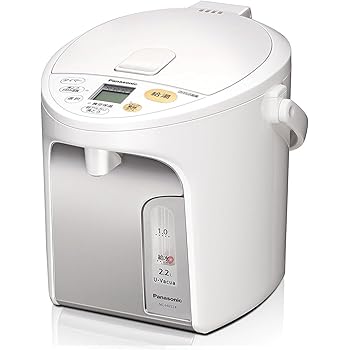 Amazon Co Jp パナソニック 電気ポット 3 0l 真空断熱 省エネ保温 お好み温度調節 給湯量 2段階 コーヒー用 コードレス給湯 ホワイト Nc Hu304 W ホーム キッチン