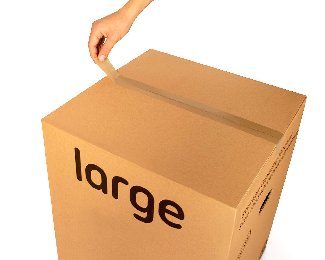 StorePAK Cajas de almacenamiento grandes con asas (7 unidades, 116 litros, 100% reciclables, 55 x 46 x 46 cm), color marrón