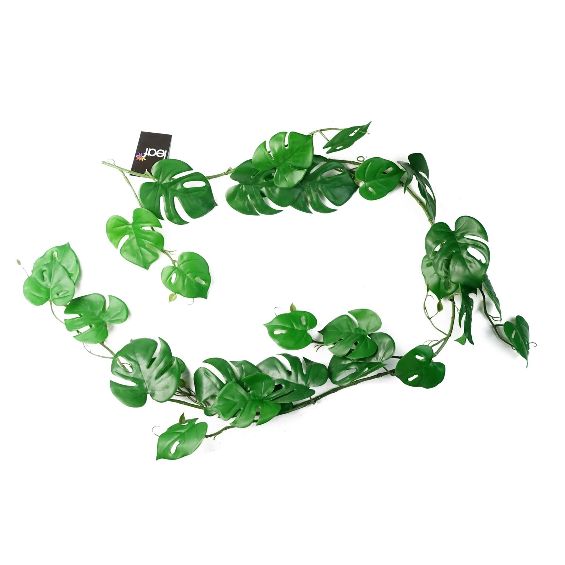 Leaf Trailing Monstera Hanging Artificial Plant 6ft - Green