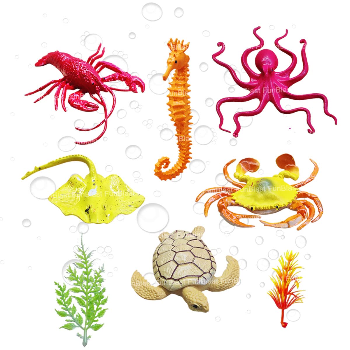 FunBlast Realistic Sea Animal Toys - 6 Pcs Under Sea World Sea Animal Toys for Kids, Ocean Creature Toys, Marine Animals Toys, Sea Animal Toy Figure for 3+ Years Old Kids, Boys Girls - Multicolor (B0C1NCV4GV) Amazon Price History, Amazon Price Tracker