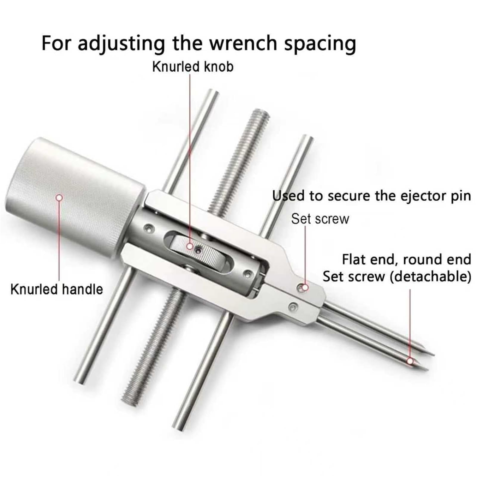 Optischer Sprengringschlüssel, verstellbarer 3-73 mm Bereich für Spiegelring-Installation und Entfernung, ideal für Mechaniker und Labor