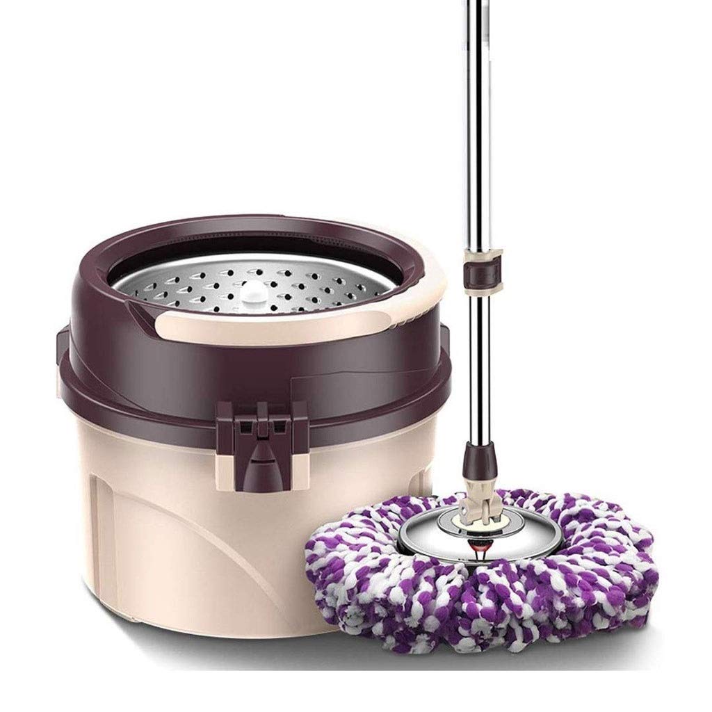 mop， Sets Spinning System 360 Spin Mop WithExtended Handle, 3 Extra Microfiber Head Refills for