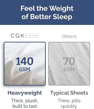 Extra Thick Heavyweight Queen Size 4 Piece Sheet Set High End Super Luxury Bed Set Premium Heavyweight Hotel Quality Sheets with Deep Pockets - Easy-Fit - Ultra-Soft, Warm & Wrinkle Free - White