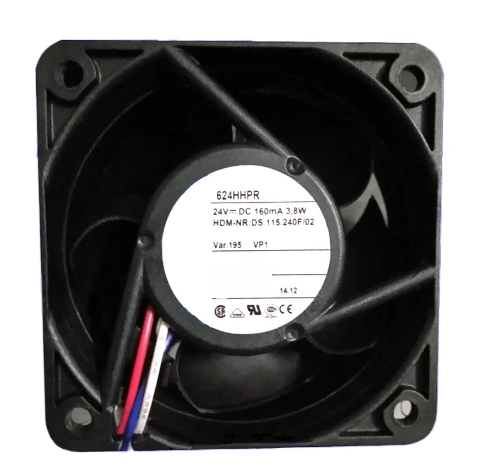 CJKXPZMH 624HHPR 624 HHPR 24VDC 3.8W Cooling Fan 6025 6CM 60 * 60 * 25MM