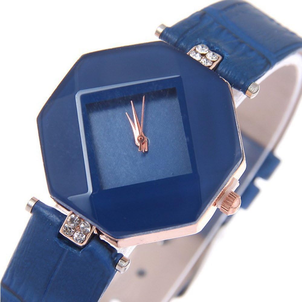 CdyBox Women Leather Watch Diamond Analog Quartz Dress Wristwatch 5 Pack - Image 2