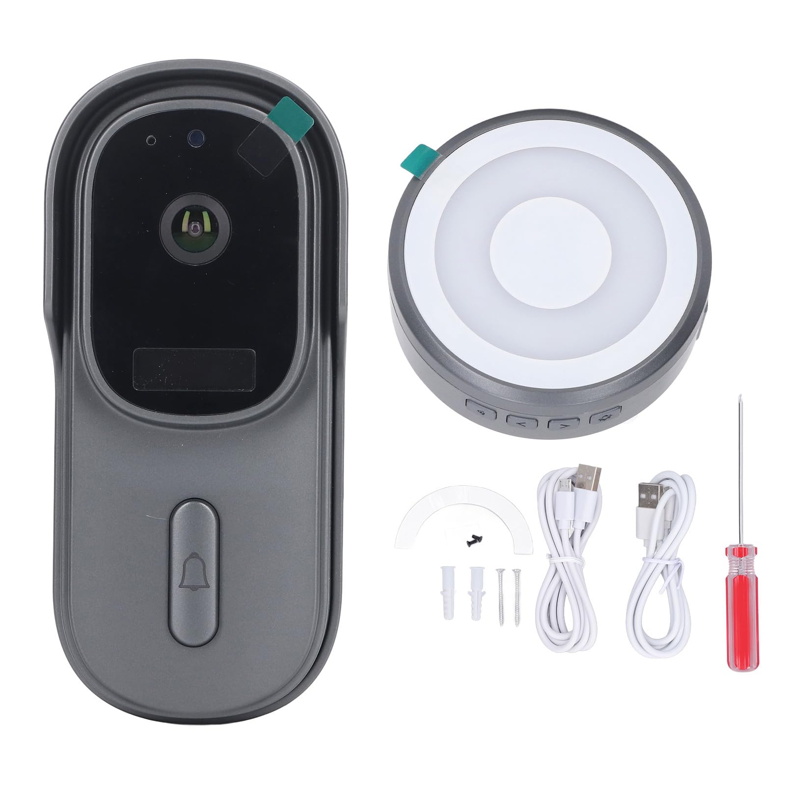 Sonnette vid é o WiFi 1080P Vision nocturne IR sans fil cam é ra d é tection de mouvement PIR interphone double voie