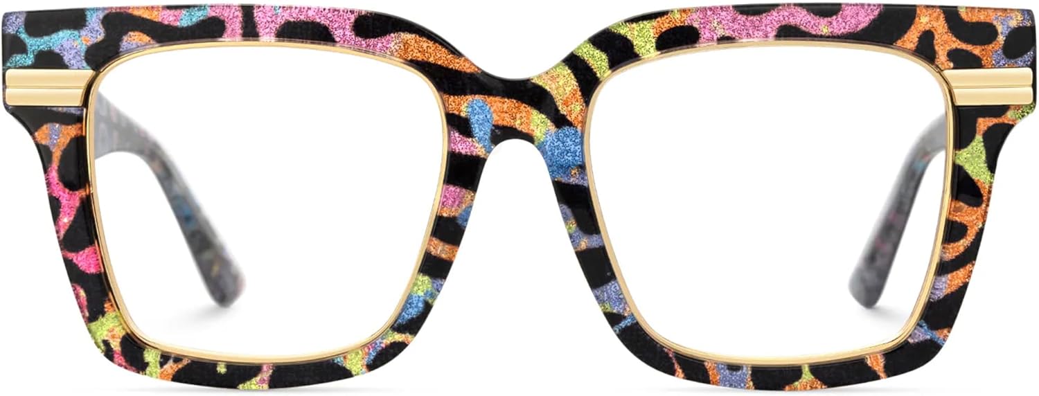 Zeelool Glasses Frame for Women, Personality Fit Glasses Eyeglasses with Non-prescription Clear Lenses Taylor ZJGX799757