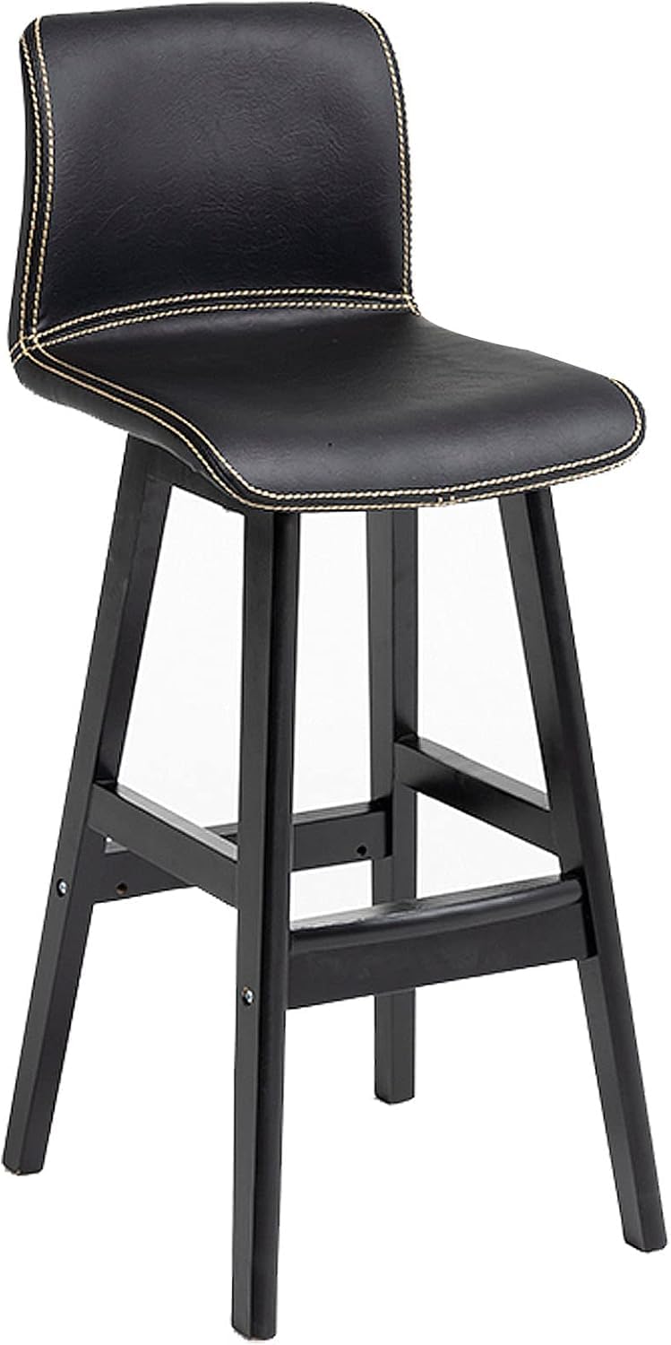 Tabouret de bar 72 cm confortable avec dossier pour comptoir de café - 8