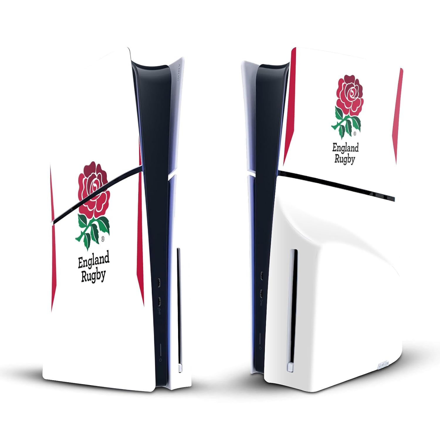 Head Case Designs Officially Licensed England Rugby Union Home 2025/26 Crest Kit Vinyl Sticker Gaming Skin Decal Cover Compatible With Sony PlayStation 5 PS5 Slim Disc Edition Console