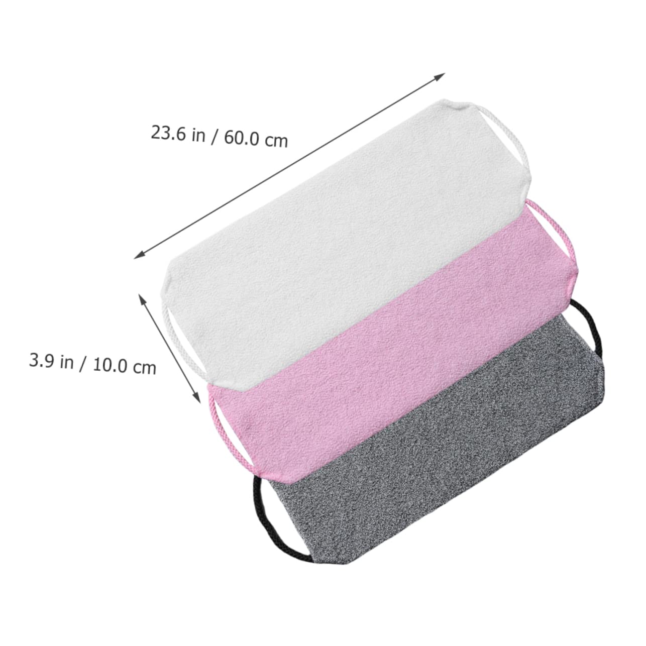 Ipetboom 9pezzi Asciugamani Scrub Per Corpo Teli Da Bagno Esfolianti Per Schiena Design Pratico Per Pulizia Profonda e Veloce Di Colori Roccia Latte