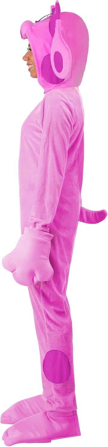 Blue's Clues Magenta Costume for Women with Hood, Gloves, Shoe Covers and Tail for Halloween Dress Up or Cosplay Parties - Image 4