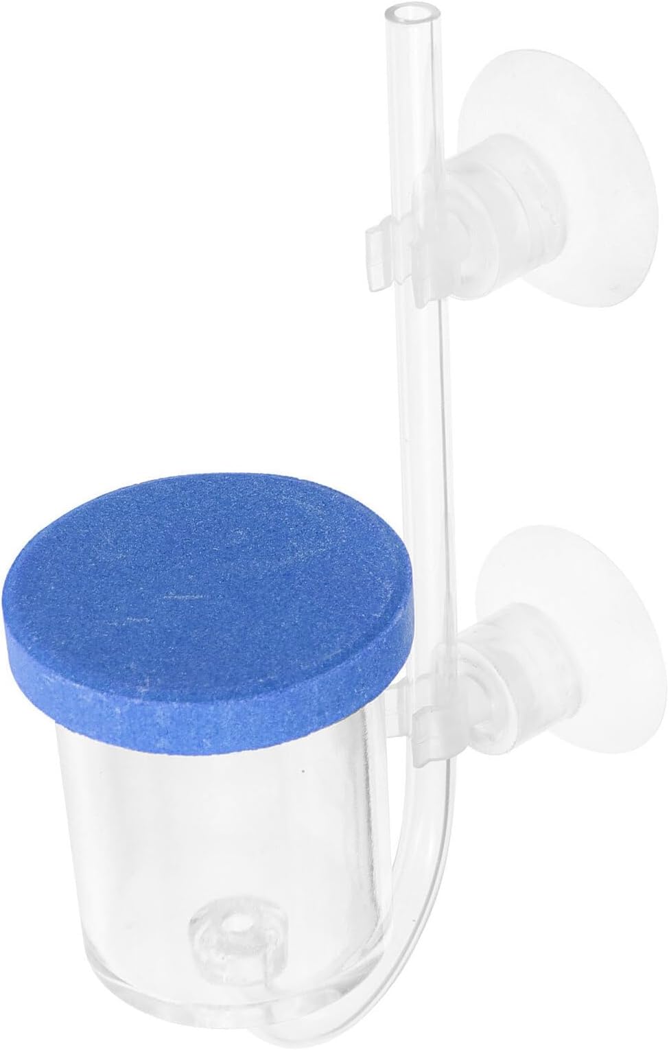 Fish Tank Oxygen Refiner Blue Acrylic Small Air Stone Diffuser round Base for Aquarium Bubbler Nano Bubble Oxygenation in Fish Tanks