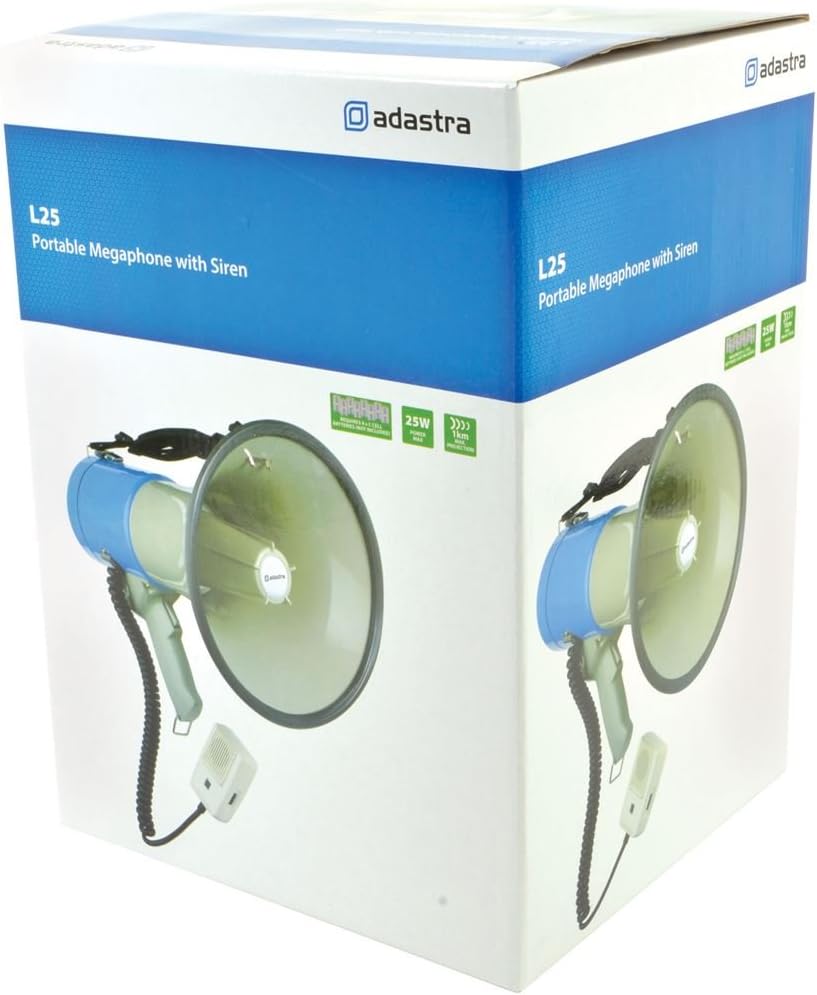 Megaphone With Siren 25W Max