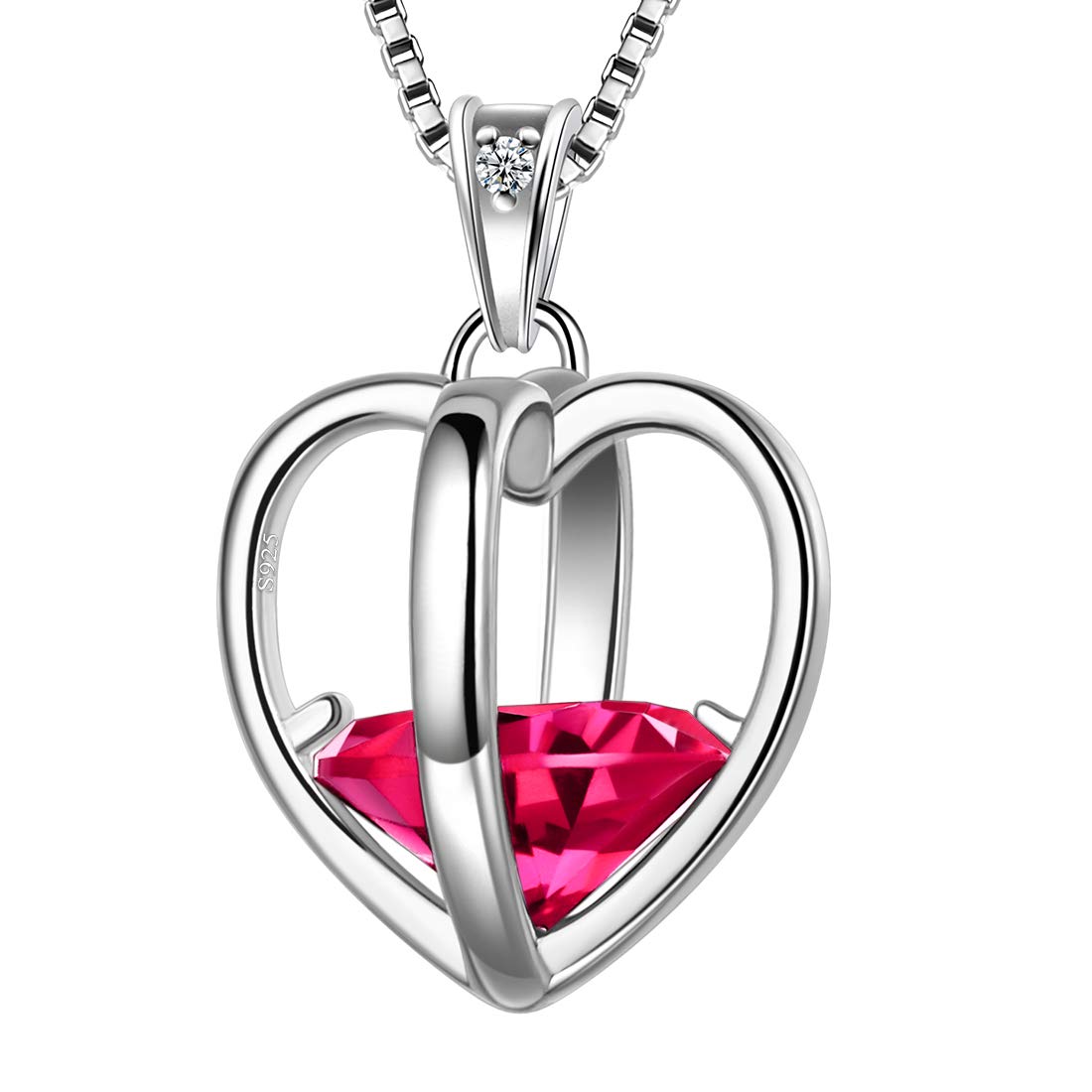 Aurora Tears Collana Angelo E Diavolo - Ciondolo Cuore Spezzato Con Ali, In Argento 925 E Zirconia, Bianco E Nero, Catena 45 Cm