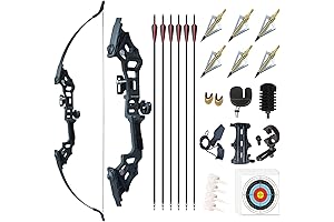 Monleap Archery 51" Takedown Recurve Bow and Arrows Set for Adults -...