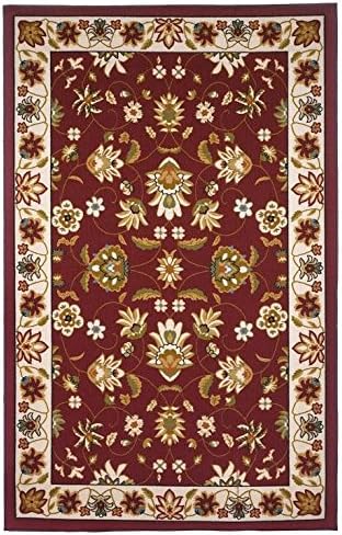 Area Rugs 5 x 8 Traditional Oriental floral Area Rug Red, Beige,carpet,Soft Rug,Living Room,dinig room,foyer