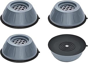 Refrigerator Stand, Washing Machine Stand, Furniture Base Stand, Fridge Stands for Single Door and Double Door (Pack of 4) (Grey), Medium