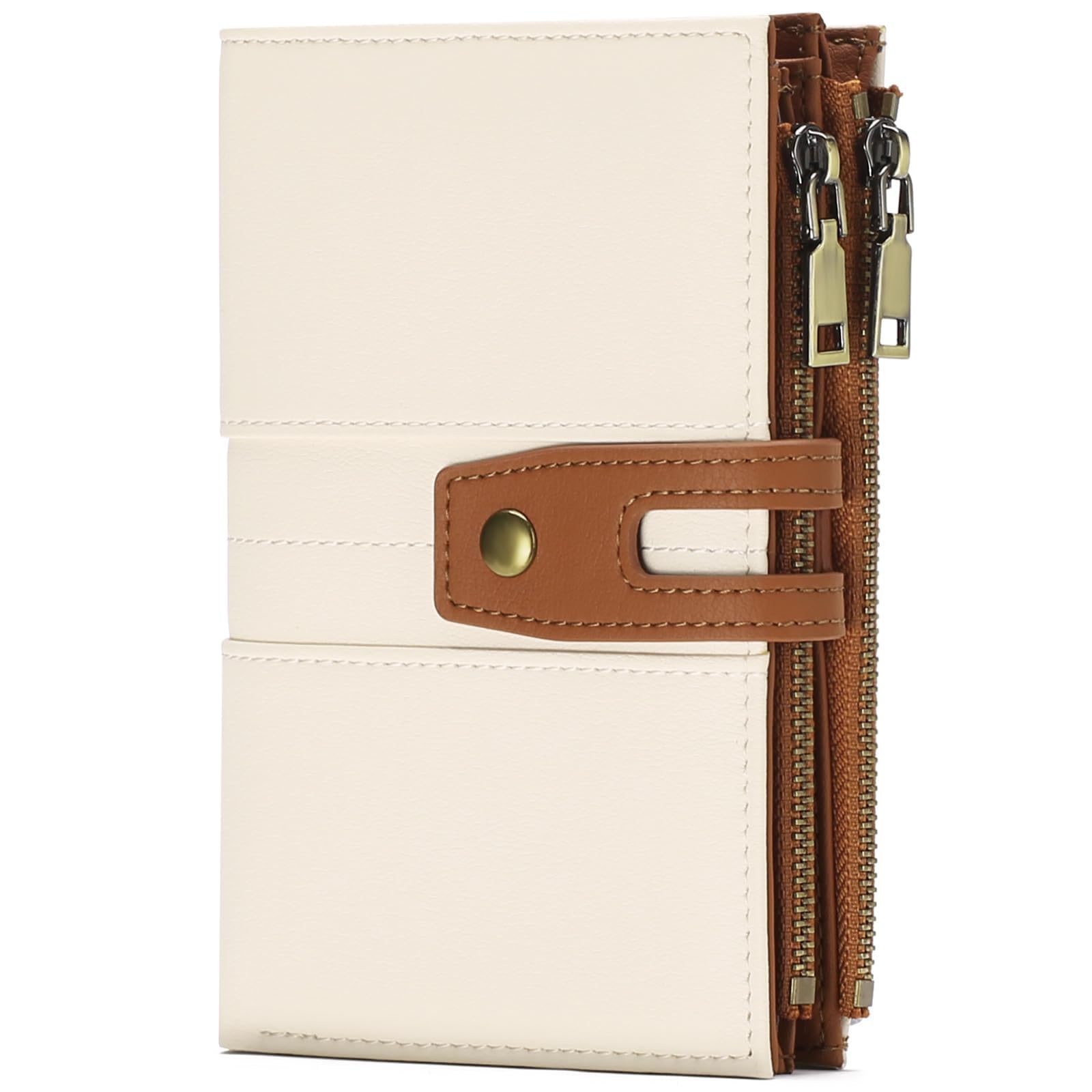 GAEKEAO Petit Portefeuille Femme Portefeuille en Cuir avec Fenêtre pour Cartes de Crédit et Cartes d'identité