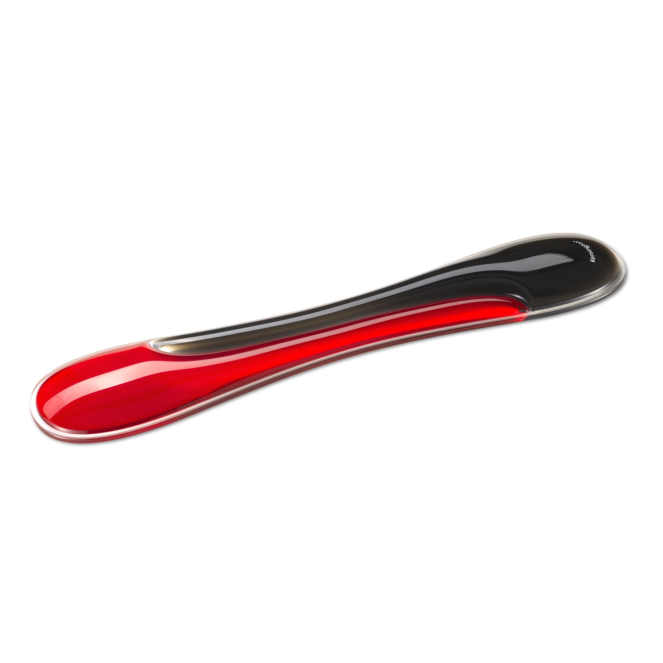Podkładka pod nadgarstki Kensington Slim Duo Gel, 490 x 95 x 18mm, Ergonomiczny komfort dla niskoprofilowych klawiatur - Czarny/czerwony (K62442WW)
