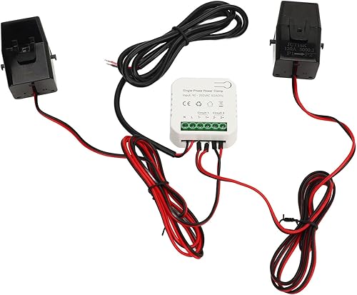 Medidor de energía inteligente para monitor de consumo Tuya, monitoreo de aplicaciones de uso de electricidad de energía monofásico con 2