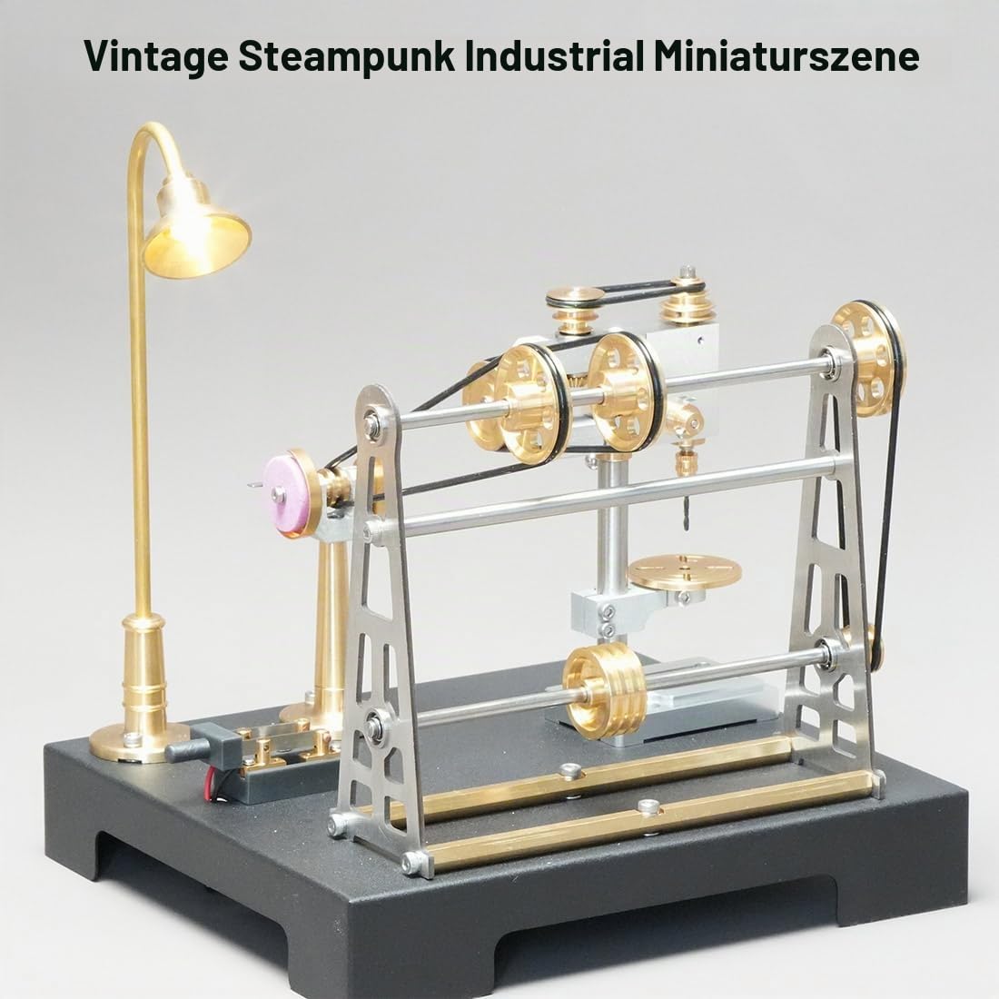 ExploTex RETROL GF-01 48+teiliger DIY-Miniatur-Werkstattmodellbausatz, Funktionierendes Mechanisches Getriebesystem, Steampunk-Werkstattmodell Für SE-01/02/03 Und Andere Dampfmaschinenmodelle