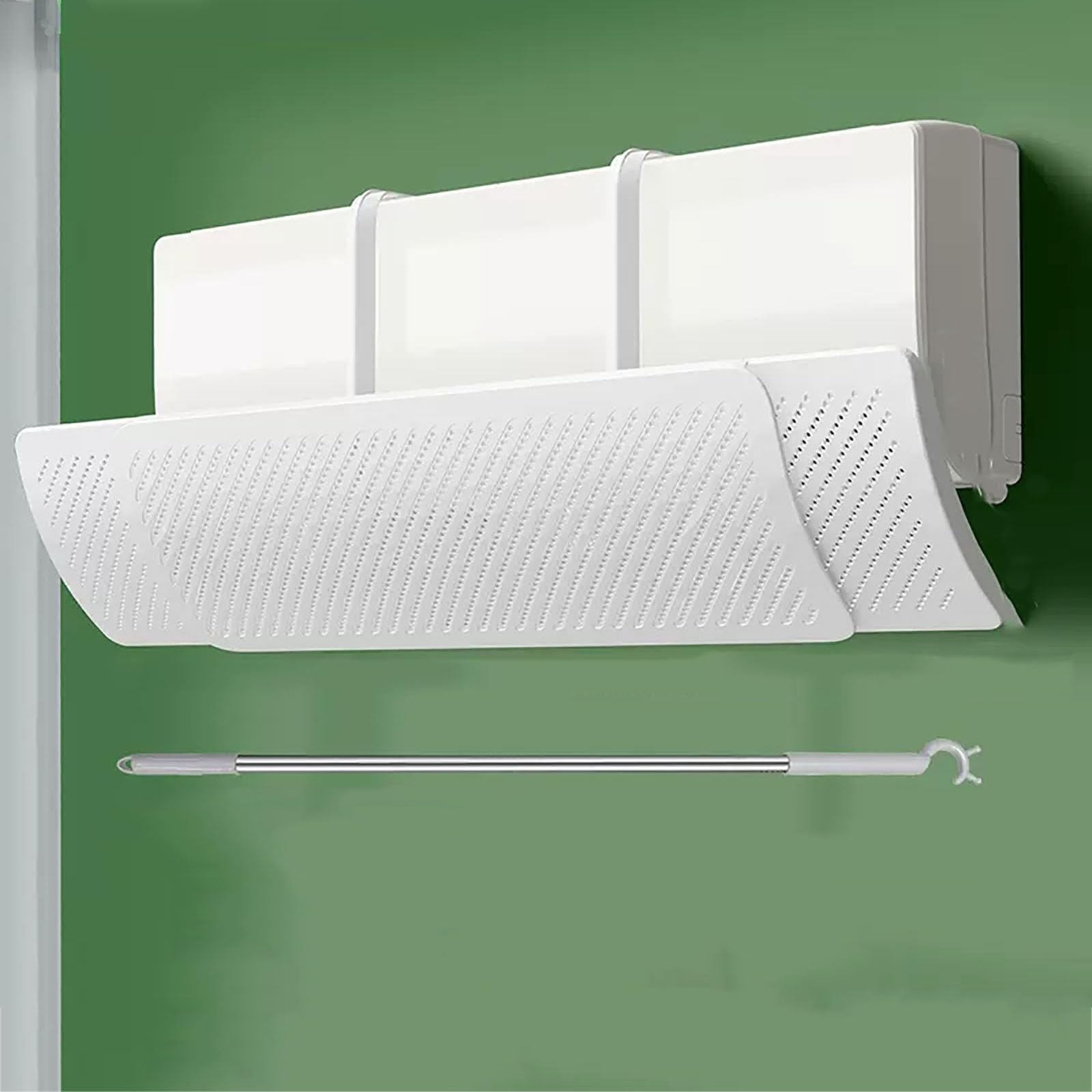 Ecwtpndf B Air Conditioner Wind Deflector, Mini Split Air Conditer Deflector Adjustable 29.1X7in