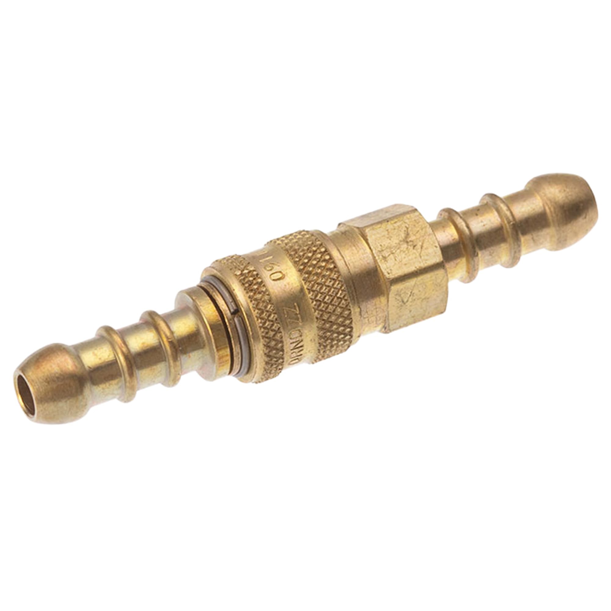 HAMILTON GAS PRODUCTS Quick Release Gas Hose Fitting - 8mm Inline | LPG Brass Fitting for Propane or Butane Gas Hose Connection