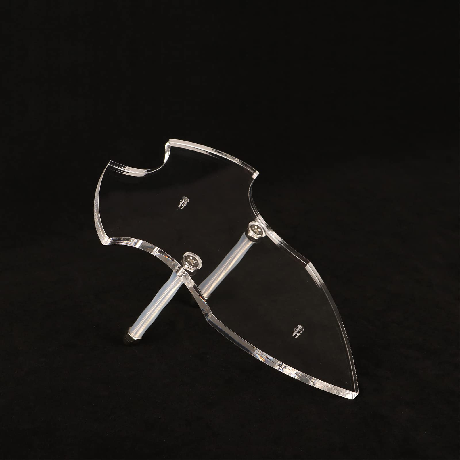 Vertikale Schwert-Wandhalterung, Unsichtbarer Wandmontierter Schwertständer für 1 Schwert, Katana oder Axt Samurai-Schwert Display, Mittelalterliche Dekoration (Transparent, 1 Satz)