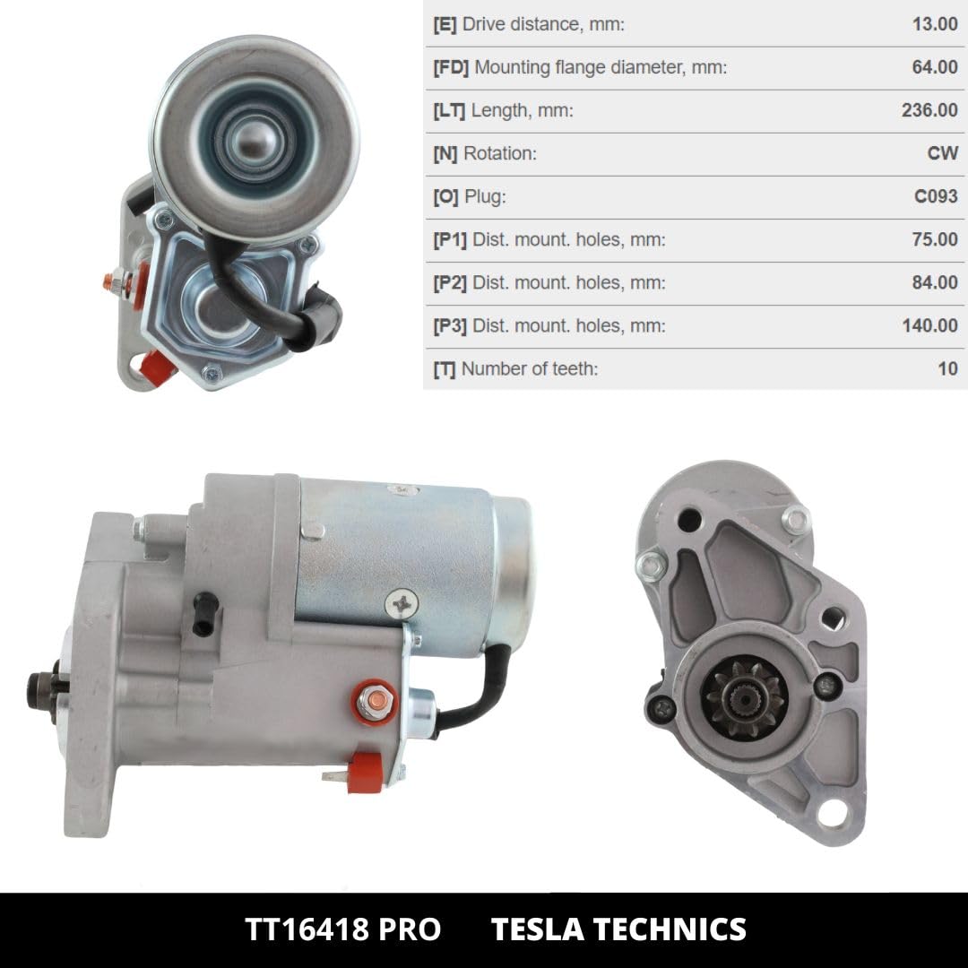 TT16418 PRO. Motorino di avviamento 12V 2.2 kW Compatibile con: HYUNDAI, KIA. Il miglior rapporto qualità-prezzo. Facile installazione e garanzia.