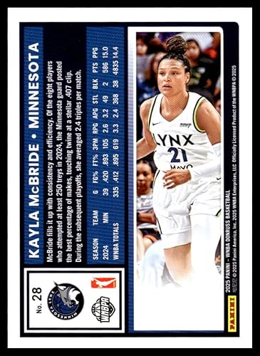 Miniatura 2 de 2025 Donruss WNBA #28 Kayla McBride Minnesota Lynx Official Basketball Card in Raw (NM or Better) Condition