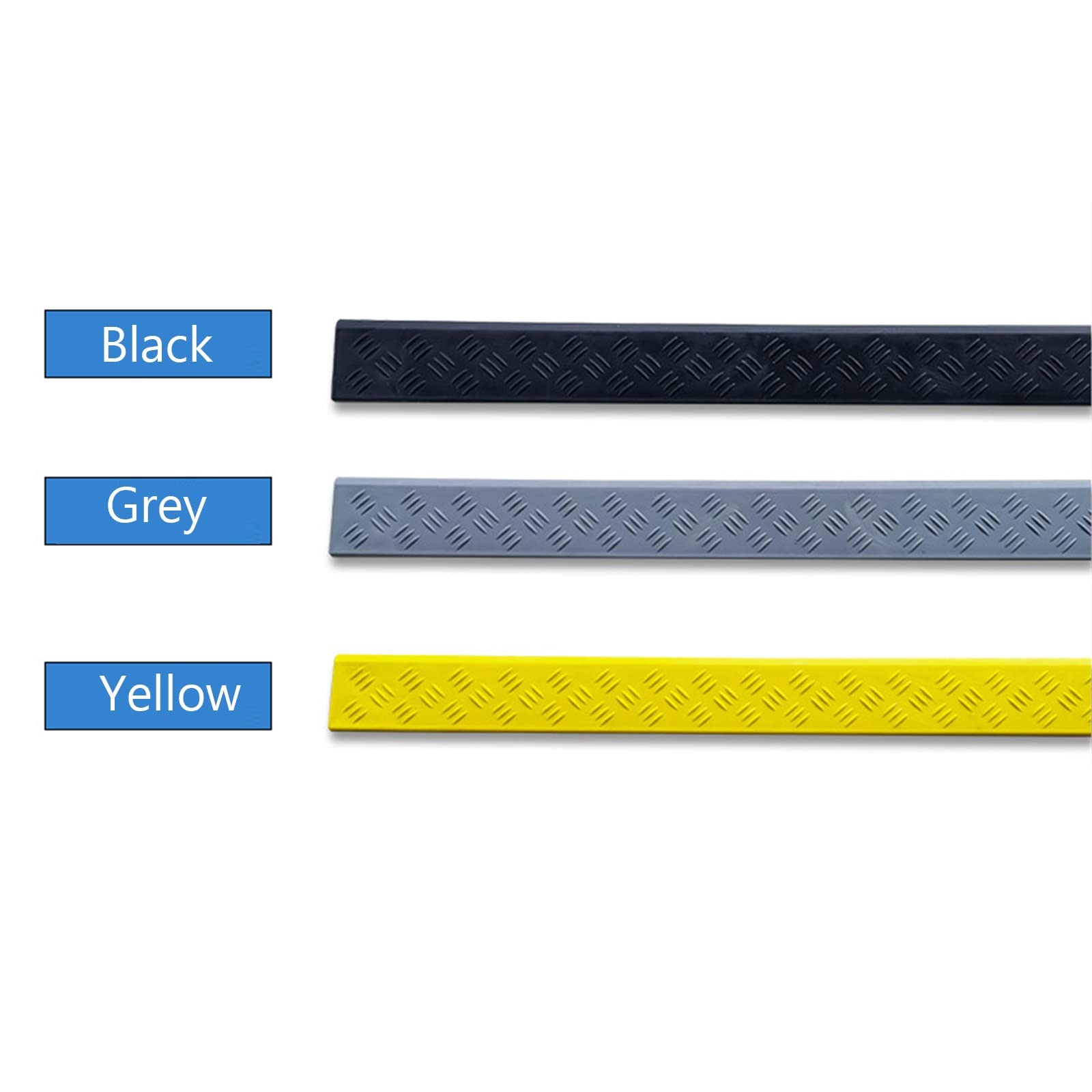Rampa de umbral de Capacidad para umbral de transición, Superficie Antideslizante, rampas de umbral sólidas para Silla de Ruedas, Scooter, Scooters de Movilidad (Color: Grigio, Tam