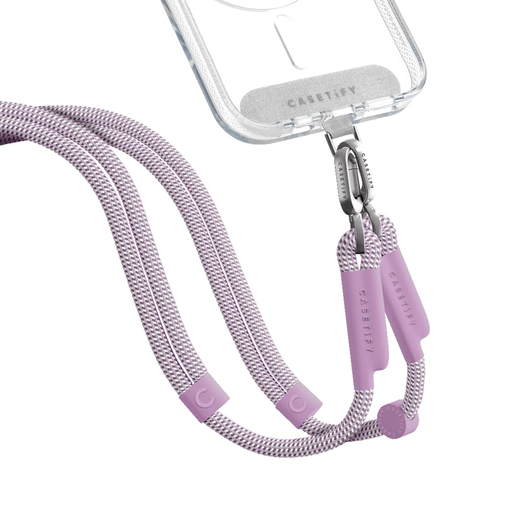 Amazon.com: CASETiFY 8mm Rope Cross Body Strap with Card - Lilac