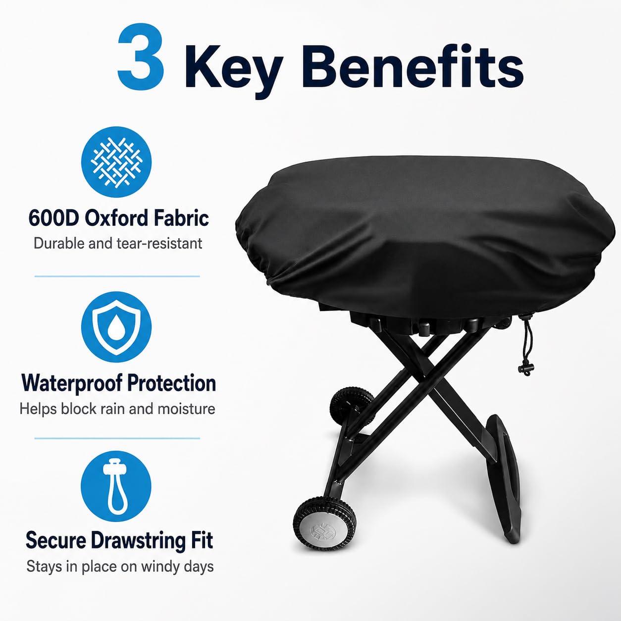 Copertura Barbecue Portatile Impermeabile per O-Grill 400 2026+, 600D Copri BBQ Resistente UV Antipolvere Grill Protezione Esterno