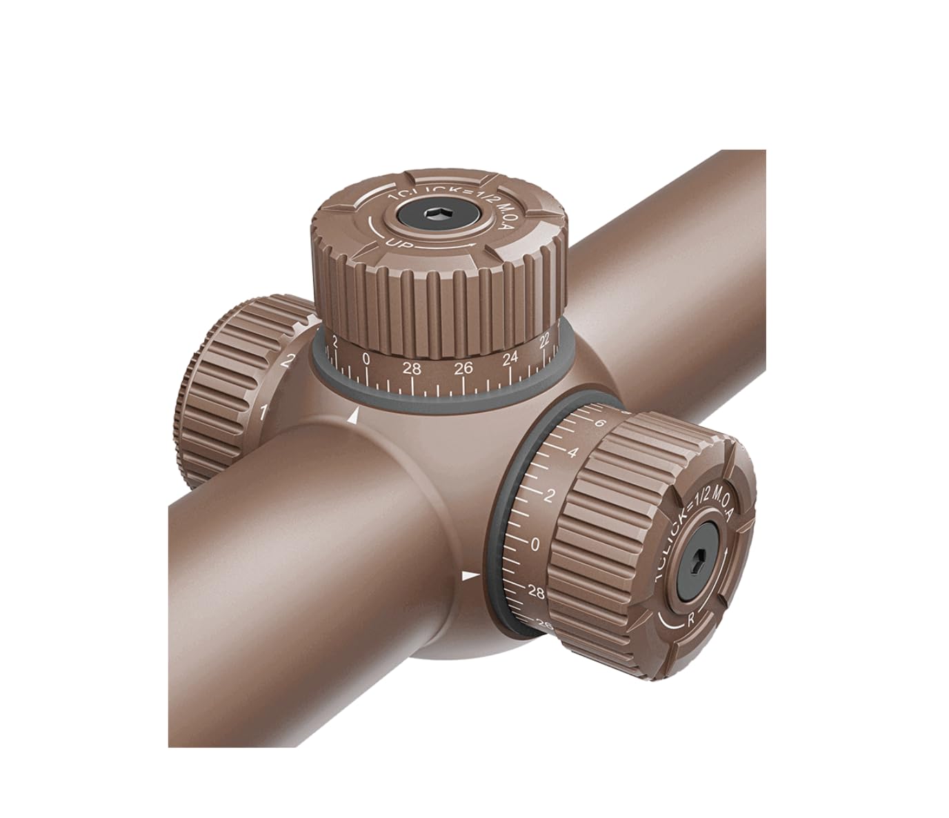 Vector Optics SCOC-39 Forester 1-8x24 SFP FDE Lunette de visée pour sport, airsoft et chasse, fusil à air comprimé, visière cible, lunette de visée de fusil, Rifle Scope, nombreux accessoires