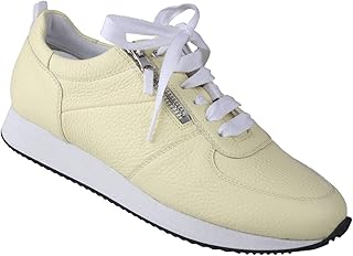 Nadja - Cordones para mujer, piel auténtica, corte en ancho H, adecuado para juanetes, zapatos ligeros de verano, zapatos informales, zapatos deportivos transpirables
