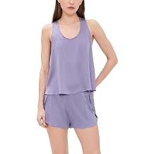 Lunya Womens Washable Silk Tulip Back Pajama Set