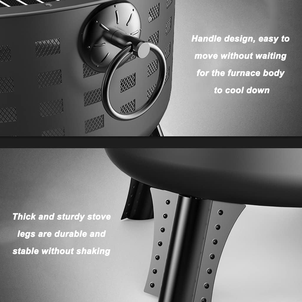 Wood Burning Stoves Camping Wood Burning Stoves Outdoor,Compact Portable Camping Charcoal Grill,Durable Wood Burning Stove For Tent For,for Outadoor Backpacking Hiking Traveling Picnic BBQ Camp